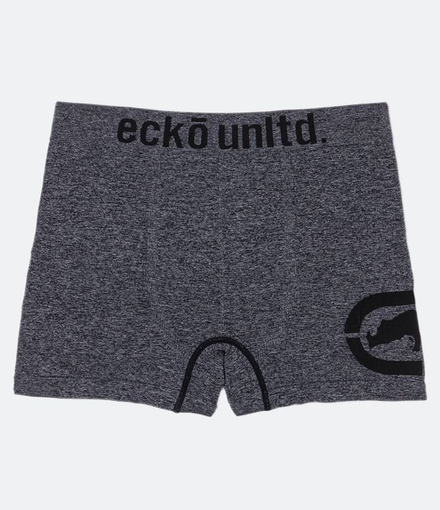 Cueca Boxer em Poliamida com Lettering e Logo Ecko