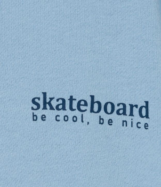 Buzo Infantil Estampado Skateboard - Talle 5 a 14 años Azul 3