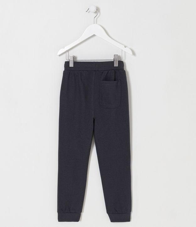 Pantalón Infantil con Recortes Texturizados y Cremallera en lo Bolsillo - Talle 5 a 14 años Gris 2