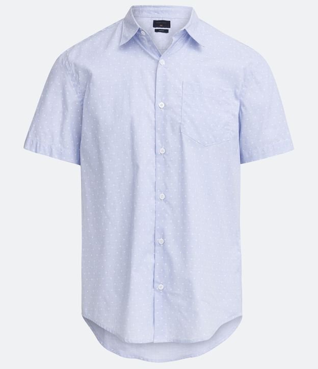 Camisa Manga Curta em Algodão com Estampa