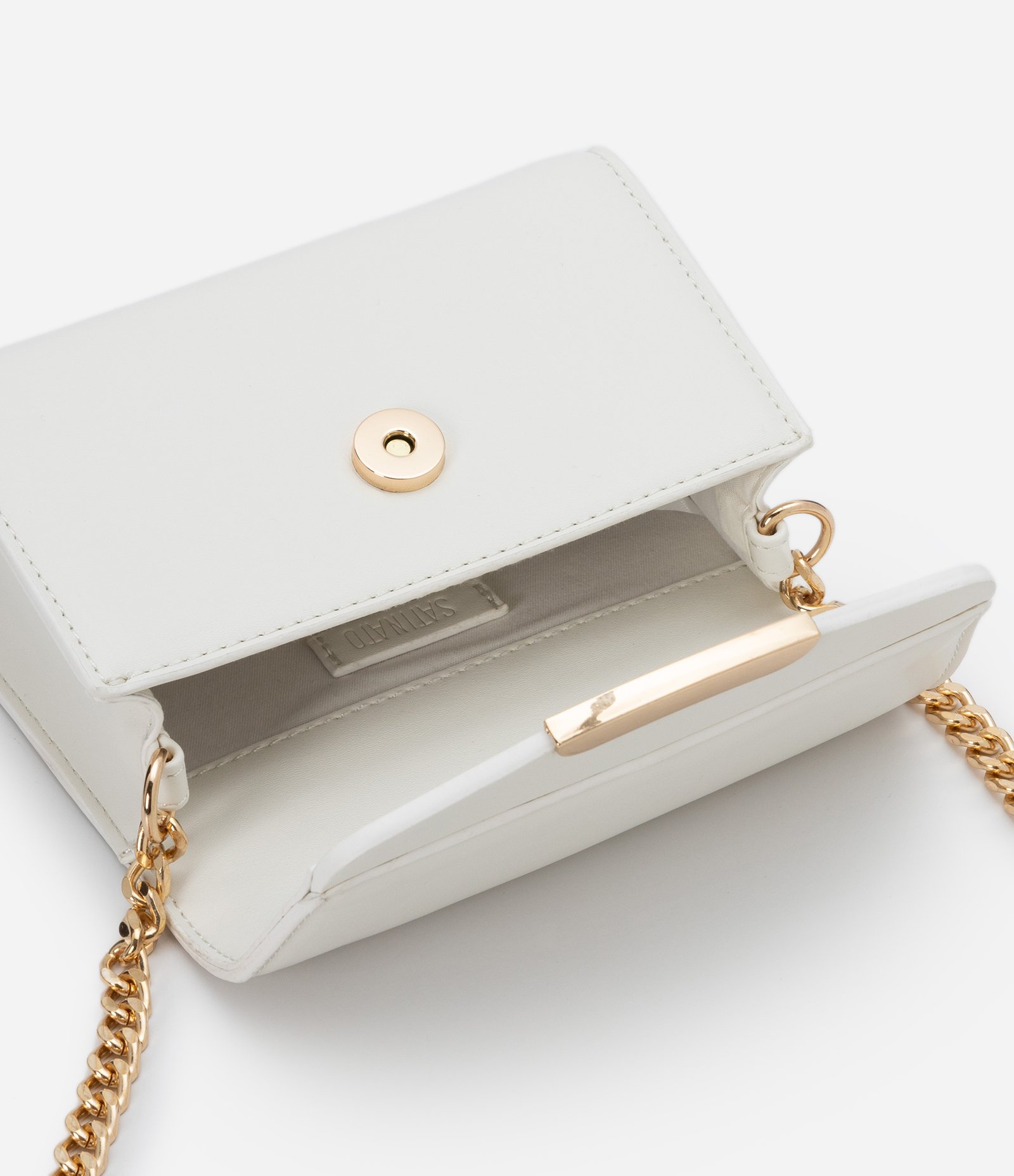 Bolsa Transversal Camera Bag com Alça de Corrente Off White 5