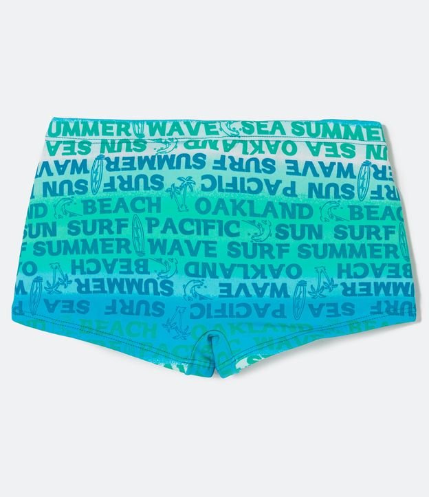 Sunga Boxer Infantil Degradado - Talle 5 a 14 años Azul 2