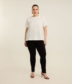Calça Legging em Viscose com Elástico no Cós Curve & Plus Size