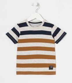 Camiseta Infantil com Padronagem Listrada - Tam 1 a 5 anos