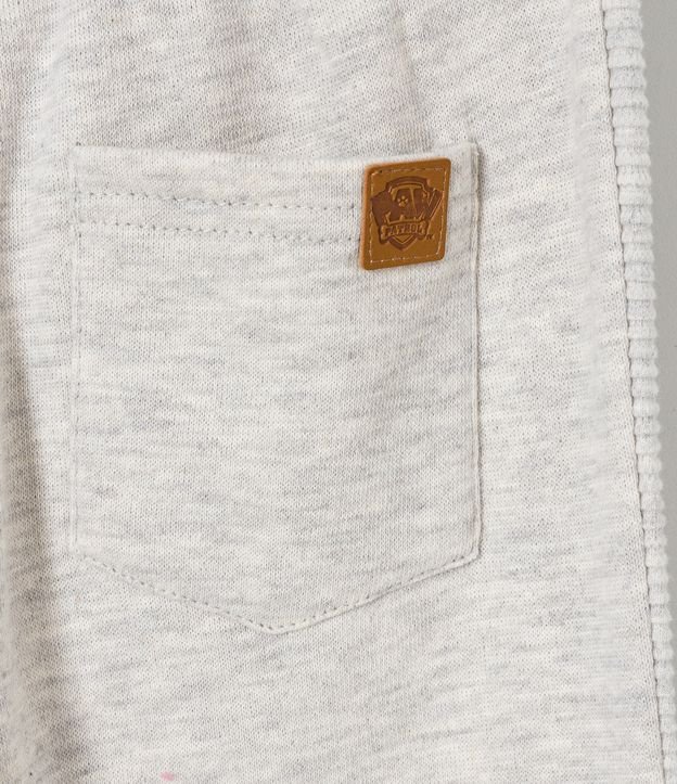 Pantalón Infantil con Estampado Patrulla de Perros y Recortes - Talle 1 a 5 años Beige 5