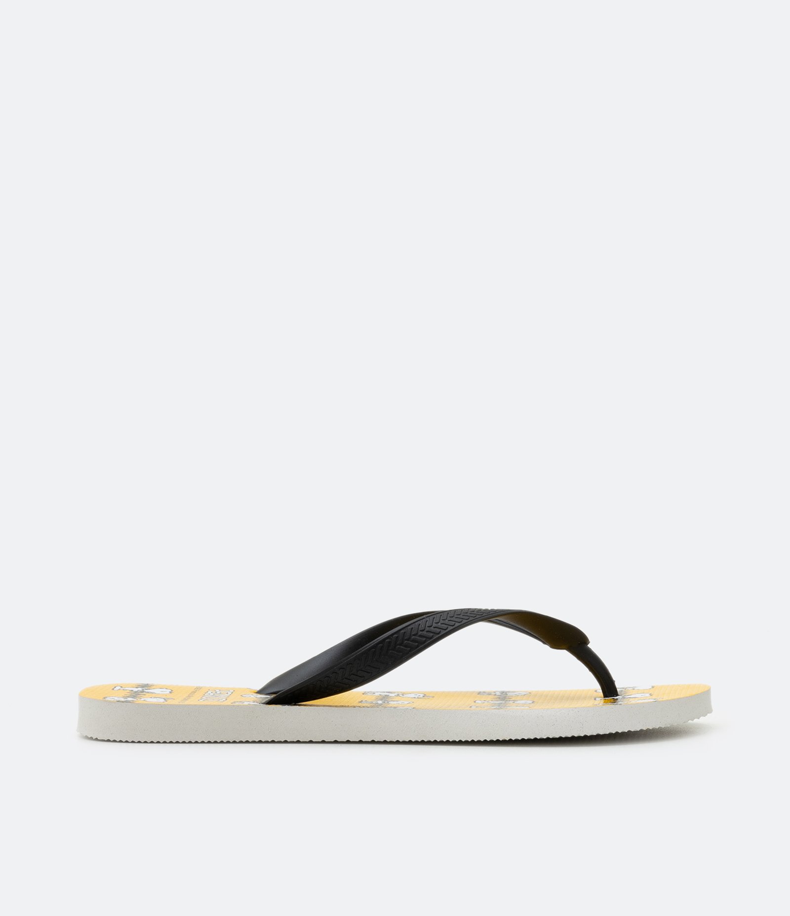 Chinelo de Tiras com Estampa Snoopy Amarelo 2