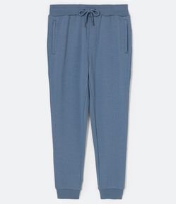 Calça Jogger em Moletom com Cós Elástico e Bolsos