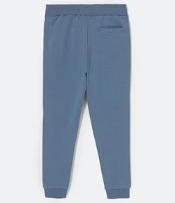 Calça Jogger em Moletom com Cós Elástico e Bolsos