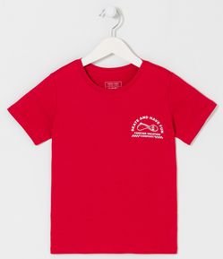Camiseta Infantil com Estampa Frente e Costas de Skate - Tam 5 a 14 anos