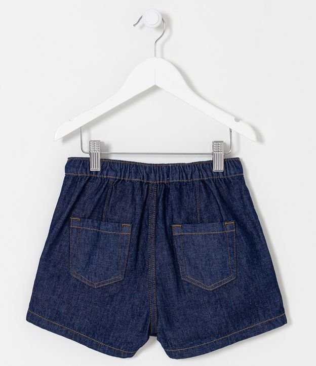 Short Pollera en Jeans Plissado - Talle 5 a 14 años Azul 2
