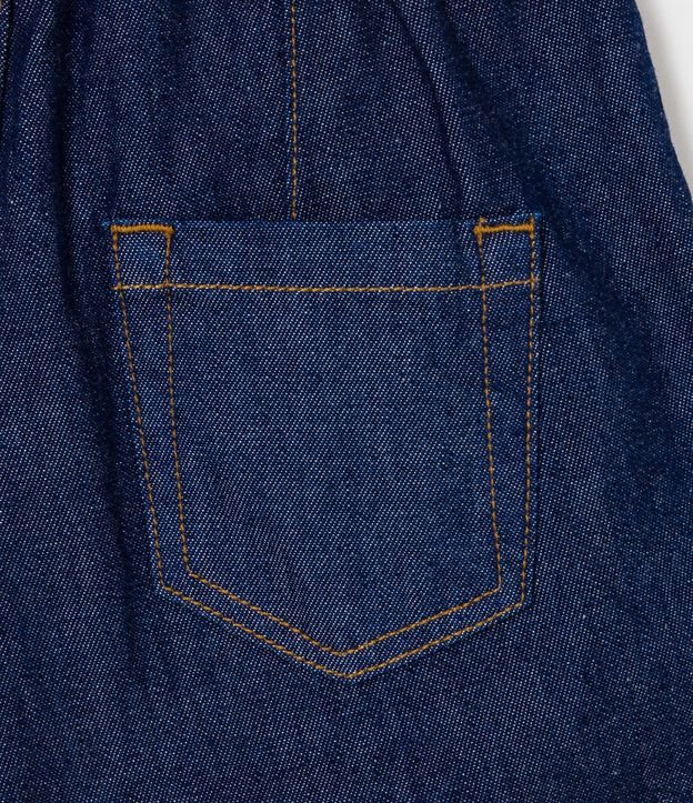 Short Pollera en Jeans Plissado - Talle 5 a 14 años Azul 5