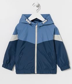 Jaqueta Quebra Vento Infantil com Recortes - Tam 2 a 5 Anos