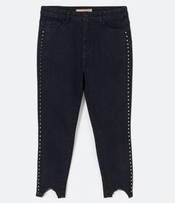 Calça Skinny Jeans com Tachas Laterais Curve & Plus Size