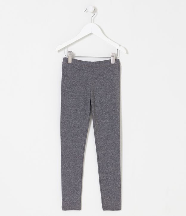 Calça Legging Infantil Sem Estampa - Tam 5 a 14 anos