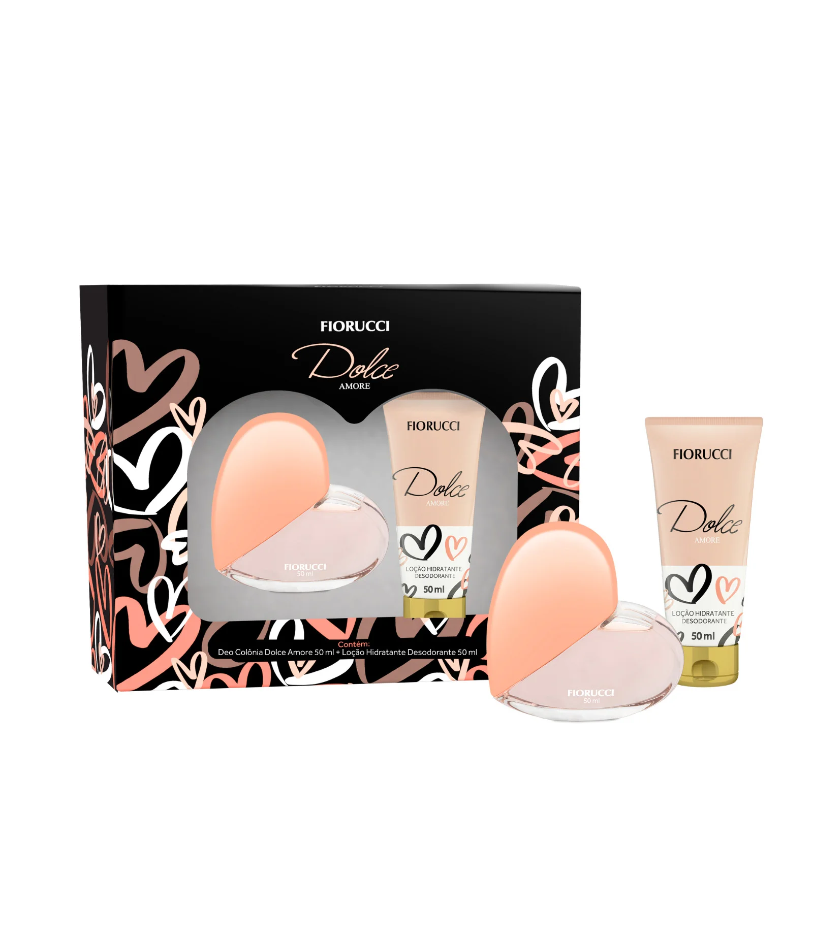 Kit Deo Colônia Dolce Amore 50ml + Loção Hidratante 125ml 1