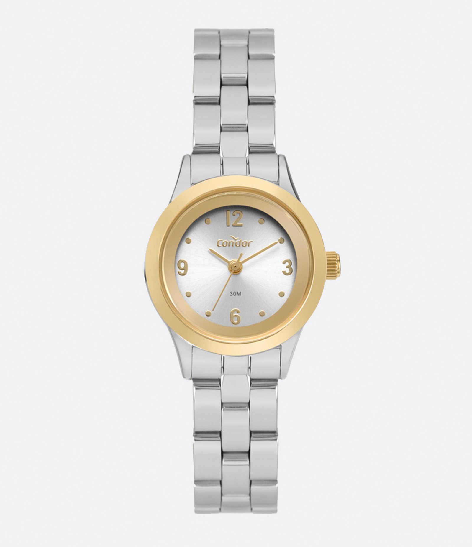 Kit Relógio Condor com Pulseira em Aço e Caixa em Metal  COPC21JAL/K5K Cinza Claro 2