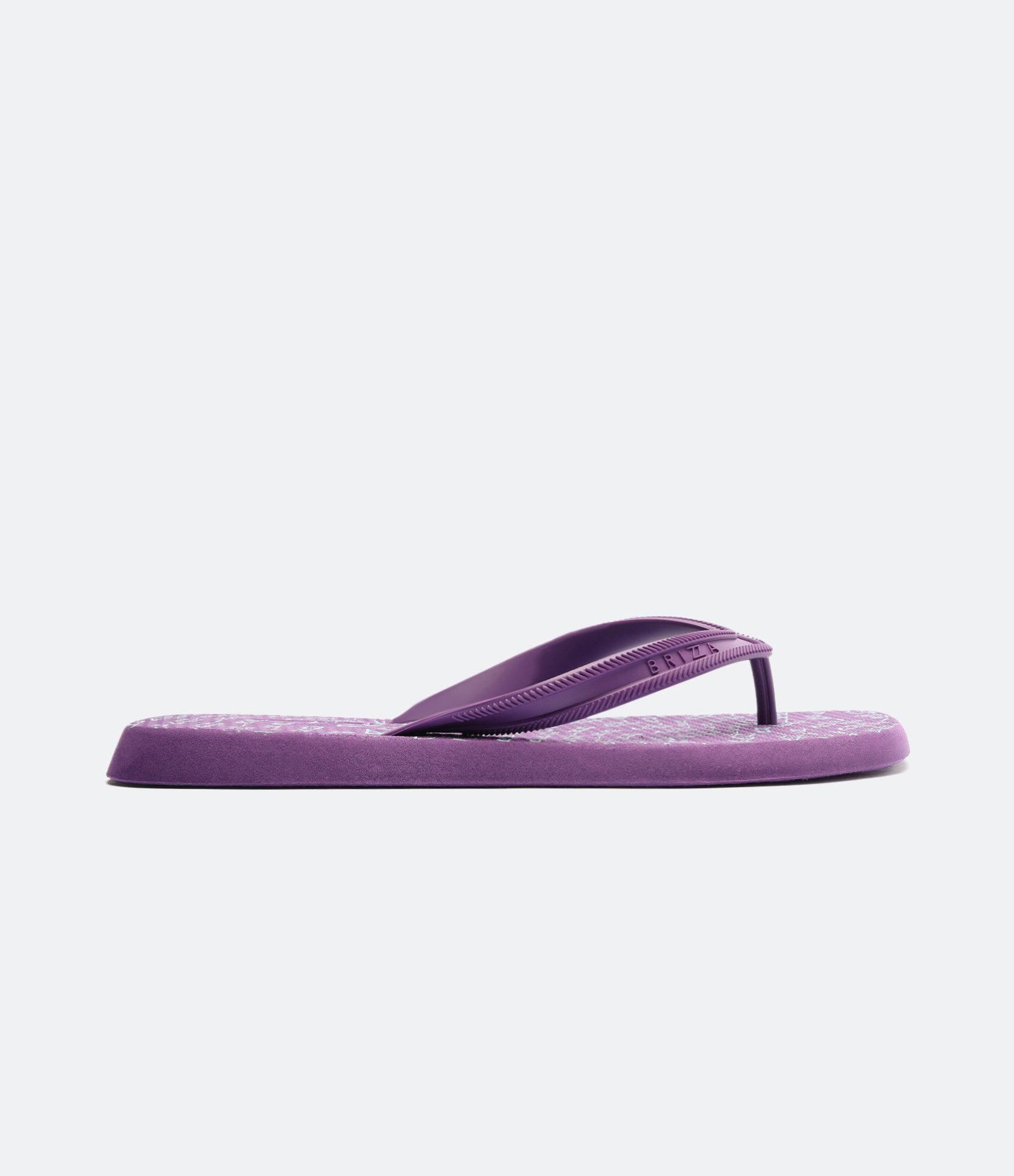 Chinelo com Tiras e Estampa Lettering Brizza Roxo 1
