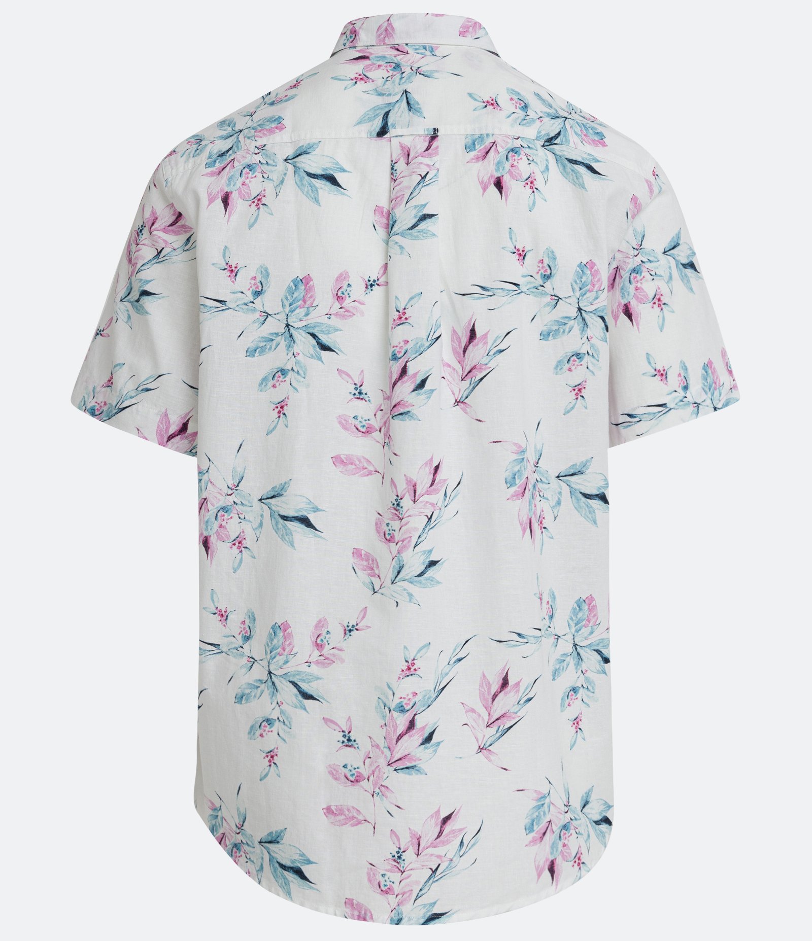 Camisa Comfort em Linho com Estampa Floral Bege 6