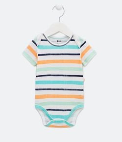 Body Infantil con Rayas de Colores - Talle 0 a 18 meses