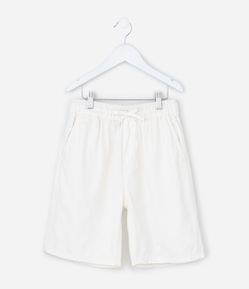 Bermuda Infantil em Sarja com Amarração - Tam 5 a 14 anos