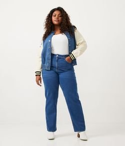 Calça Reta Jeans Curve & Plus Size