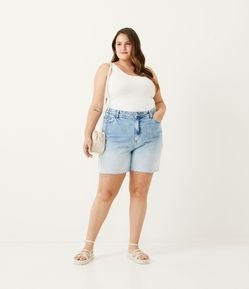 Bermuda em Jeans com Degradê Curve & Plus Size