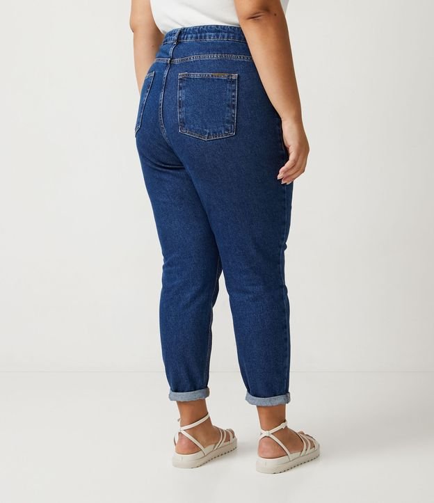 Calça Mom em Jeans Curve & Plus Size Azul 3