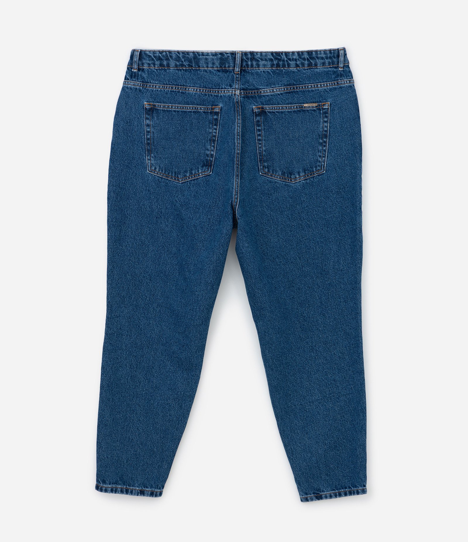 Calça Mom em Jeans Estonado Curve & Plus Size Azul 8