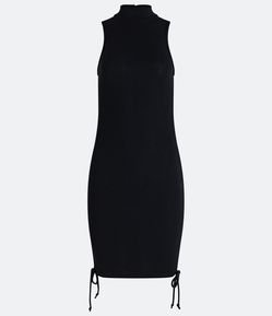 Vestido Curto em em Ribana com Colissé Lateral