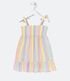 Imagem miniatura do produto Vestido Infantil Estampado de Rayas y Tirantes de Lazo - Talle 1 a 5 años Amarillo 2