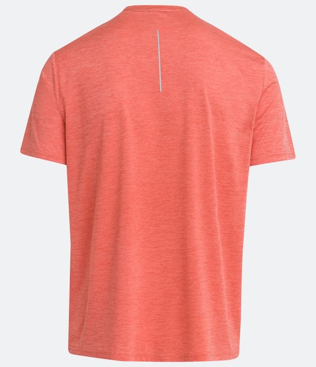 Camiseta Esportiva Básica em Dry Fit com Detalhes Refletivos Rosa Cloral 7