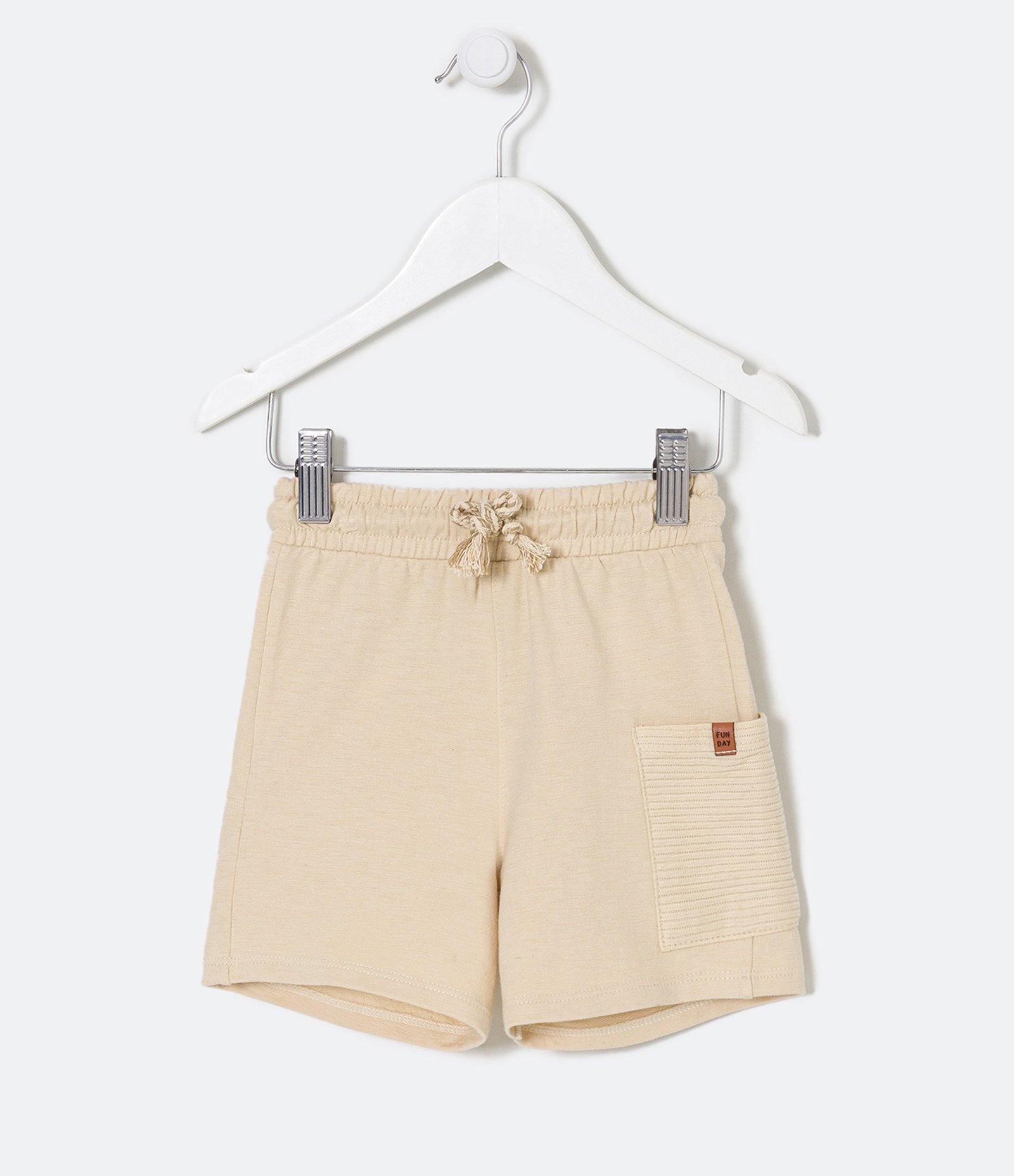 Bermuda Infantil com Bolso Texturizado - Tam 1 a 5 anos 1