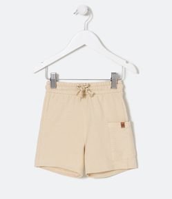Bermuda Infantil com Bolso Texturizado - Tam 1 a 5 anos