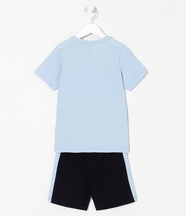 Pijama Corto Infantil con Estampado Nasa - Talle 5 a 14 años Azul 2