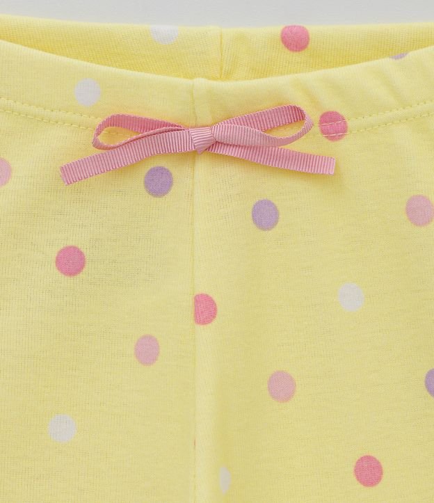 Pijama Largo Infantil con Estampado de Perro - Talle 1 a 4 años Amarillo 4