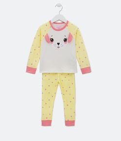 Pijama Largo Infantil con Estampado de Perro - Talle 1 a 4 años