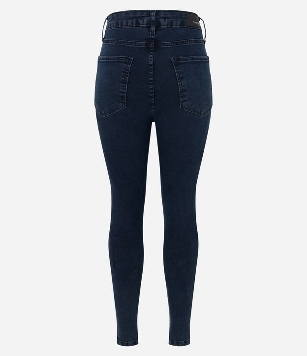 Calça Skinny Superelástica em Jeans com Barra Diferenciada Preto 8