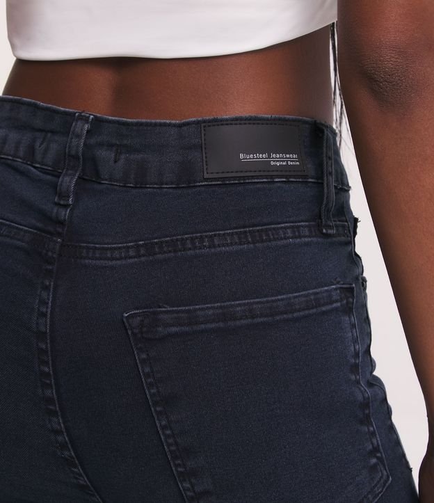 Calça Skinny Superelástica em Jeans com Barra Diferenciada Preto 6