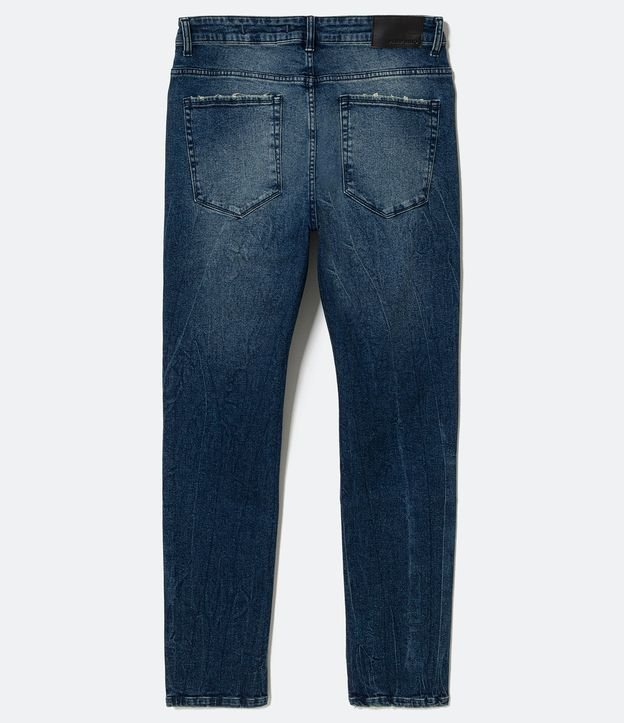 Pantalón Jeans Slim Dirty Azul 7