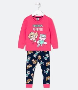 Pijama Largo Infantil con Estampado Patrulla de Perros Friends Forever - Talle 1 a 4 años