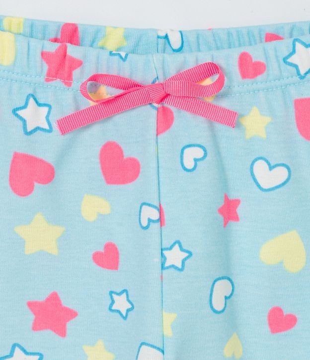 Pijama Corto Infantil con Estampado de Gatito - Talle 5 a 14 años Amarillo 5