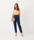 Imagem miniatura do produto Pantalón Mom Jeans con Cintura Elástica Azul 1