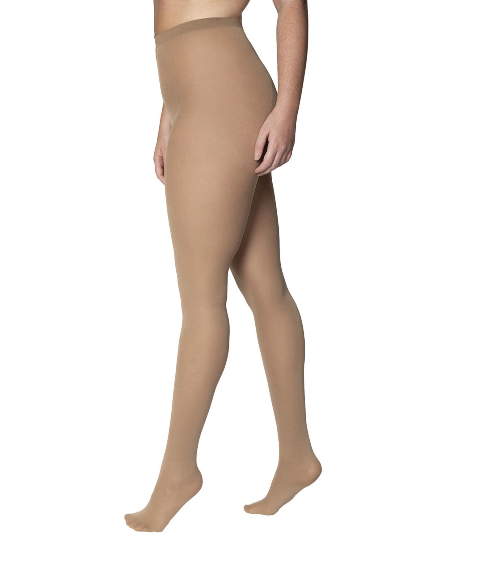 Meia Calça em Poliamida Fio 40 Loba Curve & Plus Size Pó de Arroz 2