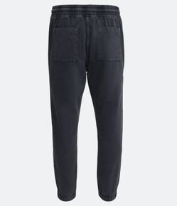 Calça Jogger em Sarja com Bolso Carpinteiro