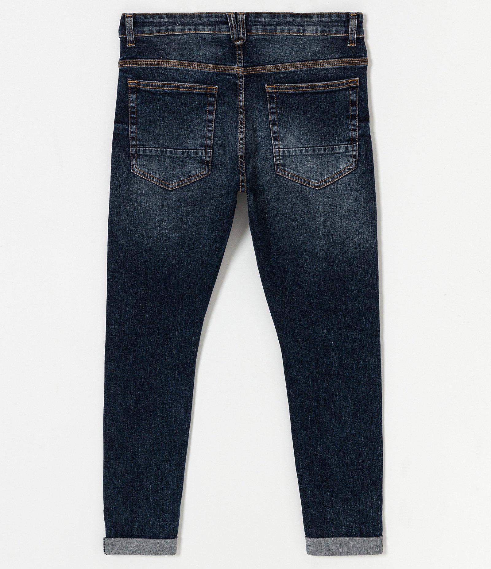 Calça Super Sknny Jeans Destroyed Azul 2