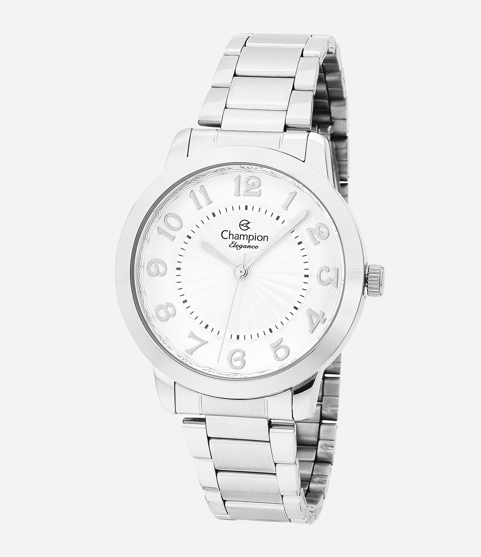 Kit Relógio Champion Analógico com Pulseira e Caixa em Aço CN25118C Cinza 1