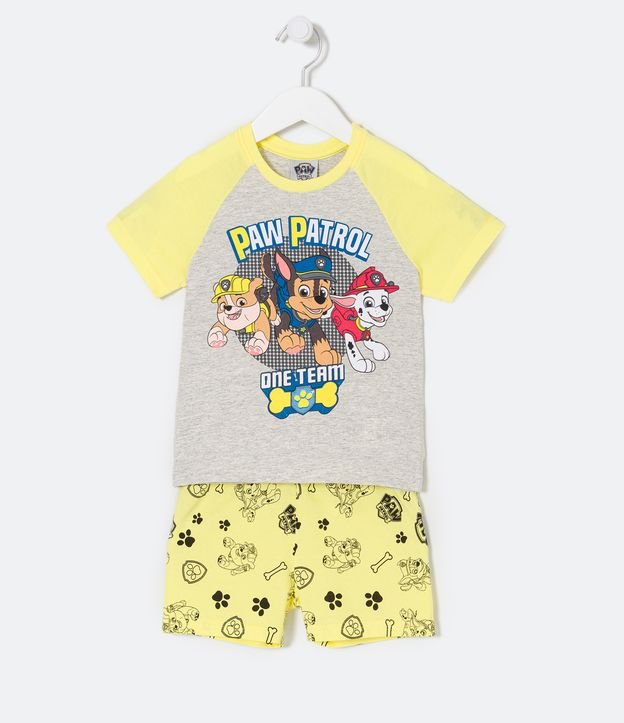 Pijama Curto Infantil com Estampa da Patrulha Canina - Tam 1 a 4 anos