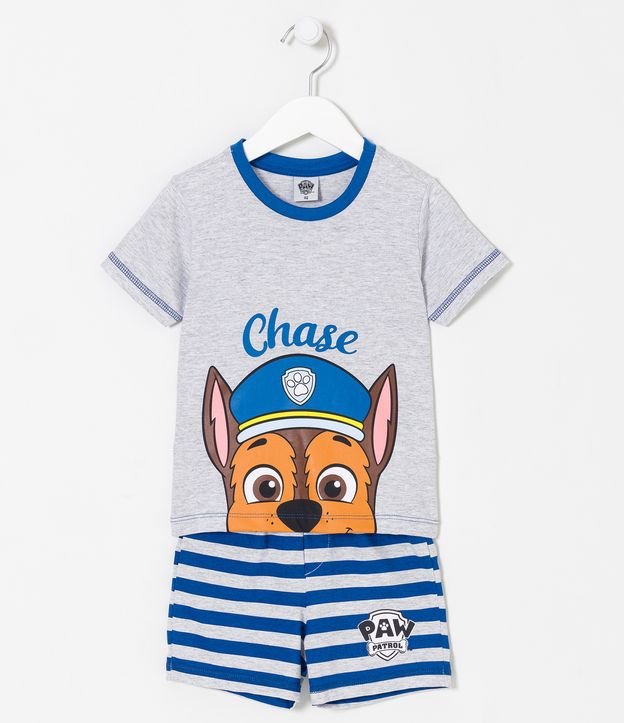 Pijama Curto Infantil com Estampa da Patrulha Canina - Tam 1 a 4 anos
