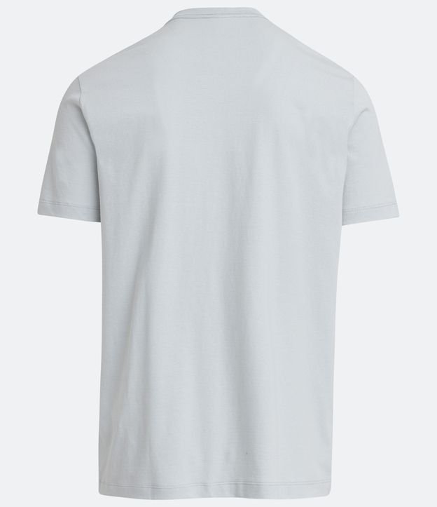 Camiseta em Algodão com Estampa da História do Sneaker Azul 6