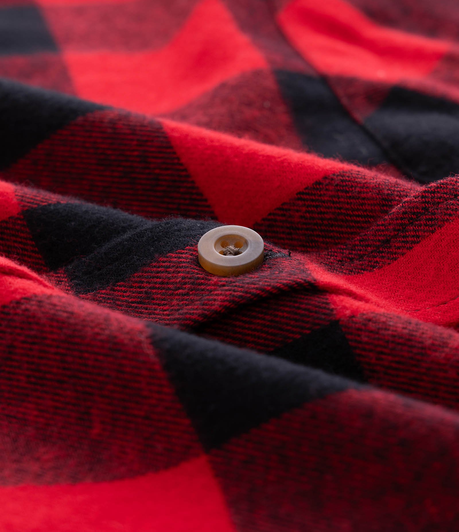 Camisa Regular em Algodão Xadrez e Manga Longa Vermelho 6